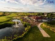Flying-SkyPics GbR - Abendstimmung Clubhaus Golfplatz