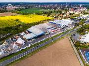 Flying-SkyPics GbR - Luftaufnahme von einem Baumarkt zu Werbezwecken für die Homepage und für Prospekte