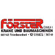 FÖRSTER GMBH KRANE UND BAUMASCHINEN - LOGO