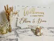 Folienpalast Hamburg - Acrylschild - Hochzeit -  Folienpalast Hamburg - Werbeagentur