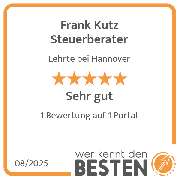 Frank Kutz Steuerberater - werkenntdenBESTEN.de Qualitätssiegel
