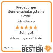 Fredeburger Sonnenschutzsysteme GmbH - werkenntdenBESTEN.de Qualitätssiegel