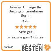 Frieden Umzüge Ihr Umzugsunternehmen Berlin - werkenntdenBESTEN.de Qualitätssiegel