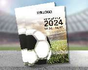 Fussball Spielplaner - EM Broschüre 2024 mit Logo - Arena-Ball Edition