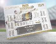 Fussball Spielplaner - EM Wandplaner 2024 mit Logo - White Edition