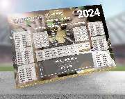 Fussball Spielplaner - EM Wandplaner 2024 mit Logo - Winners Edition