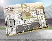 Fussball Spielplaner - WEM Wandplaner 2024 mit Logo - Arena Ball Edition