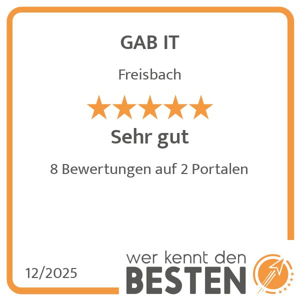 GAB IT - werkenntdenBESTEN.de Qualitätssiegel