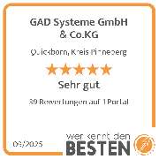GAD Systeme GmbH & Co.KG - werkenntdenBESTEN.de Qualitätssiegel