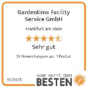Gardentime Facility Service GmbH - werkenntdenBESTEN.de Qualitätssiegel