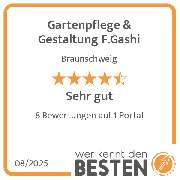 Gartenpflege & Gestaltung F.Gashi - werkenntdenBESTEN.de Qualitätssiegel