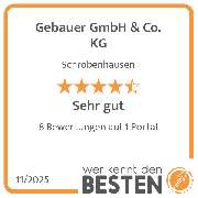 Gebauer GmbH & Co. KG - werkenntdenBESTEN.de Qualitätssiegel