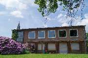 Gemeindehaus Lammersdorf - Evangelische Kirchengemeinde Monschauer Land - Die Rückseite des Gemeindehauses.