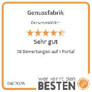 Genussfabrik - werkenntdenBESTEN.de Qualitätssiegel