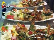 Georg's Fischerhütte Fischrestaurant - Georg's Fischerhütte, Reichenau, Fischrestaurant, Terrasse, Seeblick, Restaurant, Gaststätte, frischer Fisch, Fangfrisch, Bodenseefisch, Fisch essen gehen, Abendessen, Mittagstisch