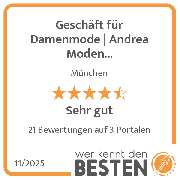 Geschäft für Damenmode | Andrea Moden Maßbekleidung | München - werkenntdenBESTEN.de Qualitätssiegel