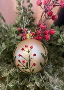 Geschmacksache by silke - Ingeglas Weihnachtskugel mit Blättermotiv
Geschmacksache by silke