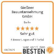 Gießner Bauunternehmung GmbH - werkenntdenBESTEN.de Qualitätssiegel