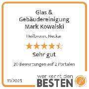Glas & Gebäudereinigung Mark Kowalski - werkenntdenBESTEN.de Qualitätssiegel