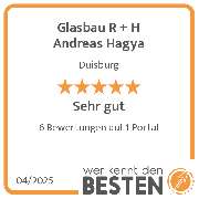 Glasbau R + H Andreas Hagya - werkenntdenBESTEN.de Qualitätssiegel