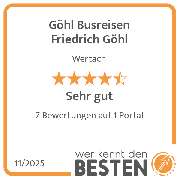 Göhl Busreisen Friedrich Göhl - werkenntdenBESTEN.de Qualitätssiegel