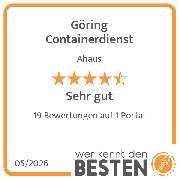 Göring Containerdienst - werkenntdenBESTEN.de Qualitätssiegel