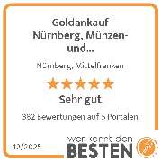 Goldankauf Nürnberg, Münzen- und Schmuckhandlung - werkenntdenBESTEN.de Qualitätssiegel