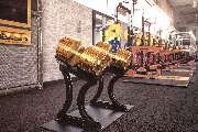 Gold's Gym Fitnessstudio Berlin - Goldene 150 kg Freihanteln