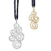 Anhänger in Silber und Gold
