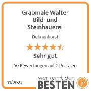 Grabmale Walter Bild- und Steinhauerei - werkenntdenBESTEN.de Qualitätssiegel