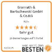 Granrath & Bartschewski GmbH & Co.KG - werkenntdenBESTEN.de Qualitätssiegel