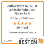 GRÜNEWELT Garten & Landschaftsbau Inh. Akcan Salih - werkenntdenBESTEN.de Qualitätssiegel