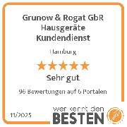 Grunow & Rogat GbR Hausgeräte Kundendienst - werkenntdenBESTEN.de Qualitätssiegel