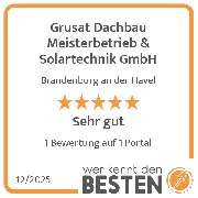 Grusat Dachbau Meisterbetrieb & Solartechnik GmbH - werkenntdenBESTEN.de Qualitätssiegel
