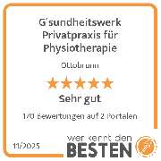 G´sundheitswerk Privatpraxis für Physiotherapie - werkenntdenBESTEN.de Qualitätssiegel