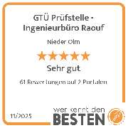 GTÜ Prüfstelle - Ingenieurbüro Raouf - werkenntdenBESTEN.de Qualitätssiegel