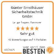 Günter Ernsthäuser Sicherheitstechnik GmbH - werkenntdenBESTEN.de Qualitätssiegel