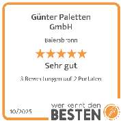 Günter Paletten GmbH - werkenntdenBESTEN.de Qualitätssiegel