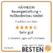 HÄHNLEIN Raumgestaltung + Fußbodenbau GmbH - werkenntdenBESTEN.de Qualitätssiegel