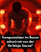 Halleluja Sauna® - Europameister im Boxen Simon Zachenhuber schwört auf die Halleluja Sauna®. Für ihn ist sie ein persönliches Regenerationsstudio, das Energie und Leistung zurückbringt.