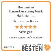 Hartmann Steuerberatung Mark Hartmann Steuerberater - werkenntdenBESTEN.de Qualitätssiegel
