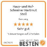 Haus- und Hof-Schreiner Hartmut Steil - werkenntdenBESTEN.de Qualitätssiegel