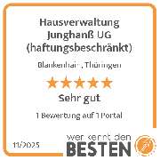Hausverwaltung Junghanß UG (haftungsbeschränkt) - werkenntdenBESTEN.de Qualitätssiegel