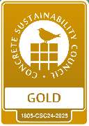 Heidelberg Materials Betonelemente - Das CSC-Zertifikat bescheinigt eine ökologisch, sozial und wirtschaftlich verantwortungsvoll gemanagte Produktion, die auch die gesamte Wertschöpfungskette berücksichtigt.