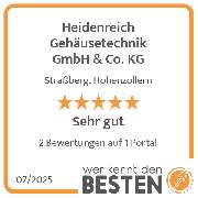 Heidenreich Gehäusetechnik GmbH & Co. KG - werkenntdenBESTEN.de Qualitätssiegel