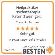 Heilpraktiker Psychotherapie Katrin Zweiniger Stress,Burnout,EMDR,Traumatherapie,NLP&Wingwave(R)Coach - werkenntdenBESTEN.de Qualitätssiegel