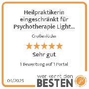 Heilpraktikerin eingeschränkt für Psychotherapie Light Up Carola Hakametsä - werkenntdenBESTEN.de Qualitätssiegel