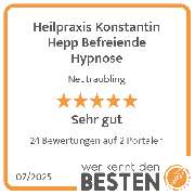 Heilpraxis Konstantin Hepp Befreiende Hypnose - werkenntdenBESTEN.de Qualitätssiegel