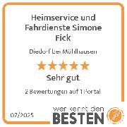Heimservice und Fahrdienste Simone Fick - werkenntdenBESTEN.de Qualitätssiegel