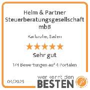 Helm & Partner Steuerberatungsgesellschaft mbB - werkenntdenBESTEN.de Qualitätssiegel